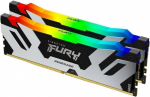 ОЗУ Kingston Fury Renegade Silver RGB, 64Gb (2x32Gb), DIMM DDR5, 6000Mt/s, CL32, KF560C32RSAK2-64