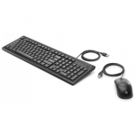 Проводные клавиатура и мышь HP 160 6HD76AA, USB