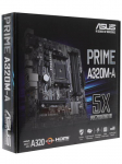 Сист. плата Asus PRIME A320M-A, A320, AM4, 4xDIMM DDR4, PCI-E x16, 2xPCI-E x1, 4xSATA, HDMI, VGA, DVI, uATX