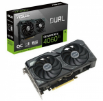 Видеокарта ASUS DUAL-RTX4060TI-O8G-SSD, 8Gb GDDR6, 128Bit Interface, 4352 Cuda Cores, HDMI, DP, M2 GEN5, BOX