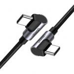 Кабель UGREEN US323 Angled USB-C Cable Aluminum Case with Braided 1m (Black) Кабель UGREEN US323 Angled USB-C Cable Aluminum Case with Braided 1m (Black)