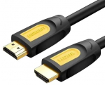 Кабель UGREEN HD101 HDMI Round Cable 3m (Yellow/Black)