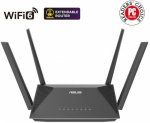 Беспроводной роутер ASUS RT-AX52 AX1800 AiMesh, 2.4 GHz/5 GHz,  90IG08T0-MO3H00, Черный