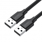 Кабель UGREEN US102 USB 2.0 A Male to A Male Cable 2m (Black) 10311