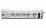 Сетевой фильтр APC PM5U-RS Essential SurgeArrest, 5 розеток, USB-зарядное устройство 2 порта, 5 В, 2,4 А, 230 В, белый