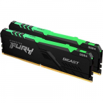 ОЗУ Kingston Fury Beast RGB 64Gb(32x2) 3600MHz DDR4 DIMM, CL16, 1.35v, KF436C18BBAK2/64