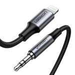 Адаптер UGREEN US315 Lightning to 3.5mm Audio Adapter Aluminium Braided, 2m, 70862 Адаптер UGREEN US315 Lightning to 3.5mm Audio Adapter Aluminium Braided, 2m, 70862