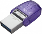 USB-flash Kingston 64GB DTDUO3CG3/64GB, двойной интерфейс USB Type-C и Type-A, 200 МБ/с (чтение), USB 3.2 Gen 1