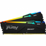 ОЗУ Kingston Fury Beast RGB 32Gb (16x2) 5600MHz DDR5 DIMM, CL40, 1.1v,  KF556C40BBAK2-32