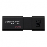 USB- Flash Kingston 32Gb DT100G3, DataTraveler, USB 3.0, DT100G3/32Gb, Black (2pcs)