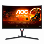 Монитор AOC CQ32G3SU VA,31,5",1000R,16:9 FHD(2560x1440x165 Hz),300cd/m2,3000:1,80M:1,178/178,4ms,DP,2xHDMI,Black