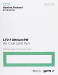 Набор наклеек HPE Q2014A LTO-7 Ultrium RW Bar Code Label Pack (100 Data Labels + 10 Cleaning Labels)