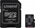 Карта памяти Kingston 32GB microSDHC Canvas Select Plus 100R A1 C10 Card + Adapter, SDCS2/32GB