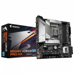 Сист. плата Gigabyte B560M AORUS PRO AX, B560, 1200, 4xDIMM DDR4, 2xPCI-E x16, PCI-Ex1, M.2, 5xSATA, DP, BOX