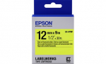 Лента Epson Label Cartridge Fluorescent LK-4YBF Black/Yellow 12mm (9m)