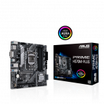 Сист. плата ASUS PRIME H570M-PLUS, H570, 1200, 4xDIMM DDR4, 2xPCI-E x16, 1xPCI-Ex1, M.2, 6xSATA, DP, DVI-D, BOX