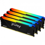ОЗУ Kingston FURY Beast RGB 128Гб (32x4, )DIMM DDR4, 3600MT/s, CL18, 1.35В, KF436C18BB2AK4/128