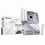 Сист.плата Gigabyte B850 A ELITE WF7 ICE, B850, 4xDDR5, PCI-E5 x16, 3xM.2, SATA6, HDMI, DPx2, Wi-Fi7, LAN2.5GbE, BOX
