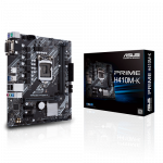 Сист. плата ASUS H410M-E, H410, 1200, 2xDIMM DDR4, 1xPCI-E x16, 2xPCI-E x1, 4xSATA, DVI-D, D-Sub, mATX