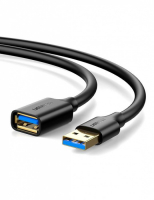 Кабель UGREEN USB 3.0 Extension Male Cable 1m (Black), 10368