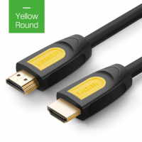 Кабель UGREEN HD101 HDMI Round Cable 20m (Yellow/Black)