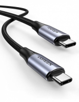 Кабель UGREEN US355 USB-C 3.1 M/M Gen2 5A Cable with Braided 1m (Black)