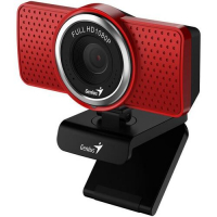 Камера Genius ECam 8000 Genius, Full HD 1080p, 30 кадров, 360°, MIC, красный 32200001407