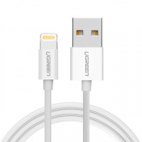 Кабель Ugreen US155 Lightning To USB 2.0 A Male Cable/White 2M, 20730