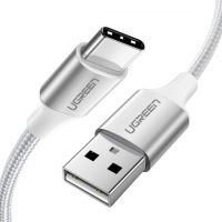 Кабель UGREEN US264 USB 2.0 C M/M ABS Cover 1m (White)