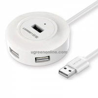 HUB UGREEN CR106 USB 2.0 Hub 4 Ports 1m (White)