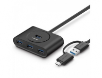 HUB CR113 USB 3.0 A With USB-C Plug 4 Ports HUB 40850