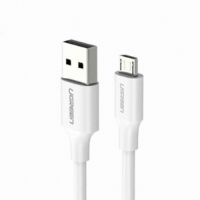 Кабель Ugreen US289 Micro USB Male To USB 2.0 A Male Cable 2M (White), 60143