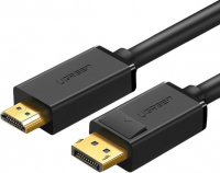 Кабель Ugreen DP101 DP Male To HDMI Male Cable 1M, 10238