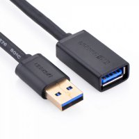 Кабель UGREEN US129 USB 3.0 Extension Male Cable 2m (Black), 10373