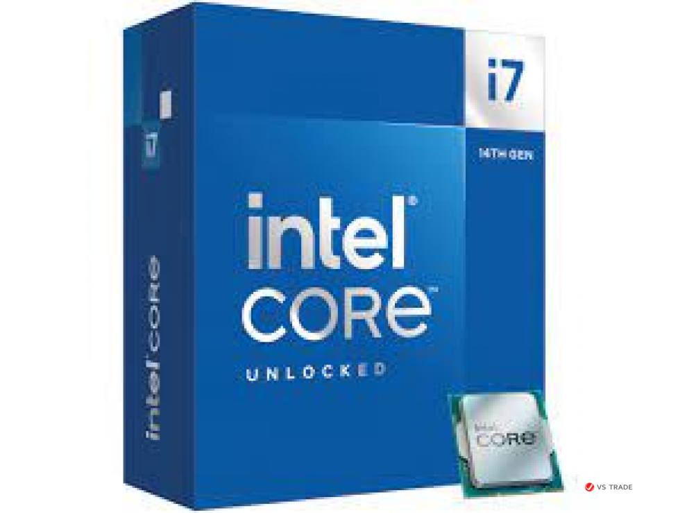 Процессор Intel Core i7-14700K 3.4GHz (5.6GHz Turbo boost), 20C/28T, (8xP/12xE), 33Mb, TDP125W, LGA1700, BX8071514700K