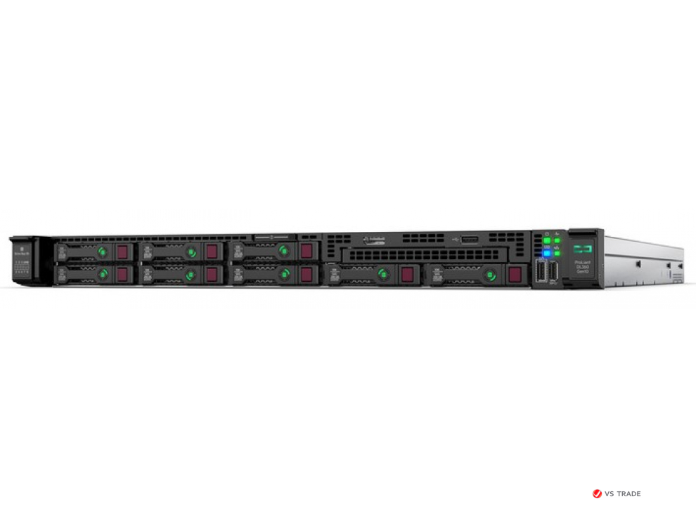 Сервер HPE P19775-B21 DL360 Gen10 (1xXeon4214(12C-2.2G)/ 1x16GB 2R/ 8 SFF SC/ P408i-a 2GB Batt/ 4x1GbE FL/ 1x500Wp/ 3yw)