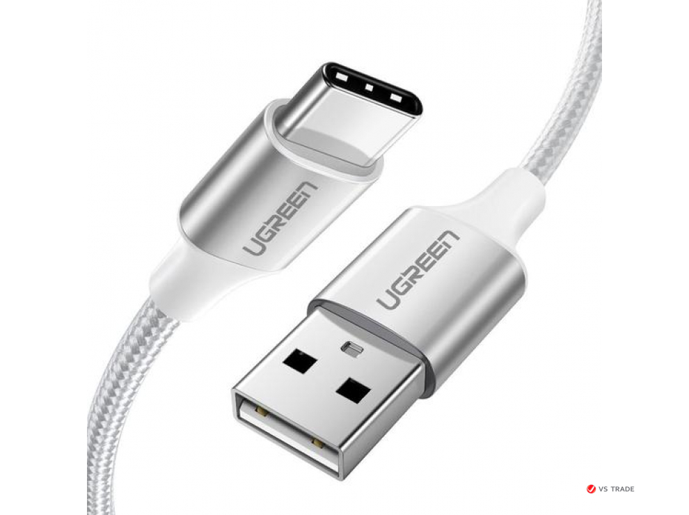 Кабель UGREEN US264 USB 2.0 C M/M ABS Cover 1.5m (White)