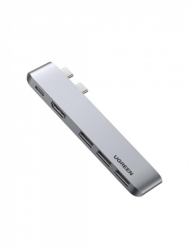 Адаптер UGREEN CM251 USB-C Multifunction Adapter (Space Gray)